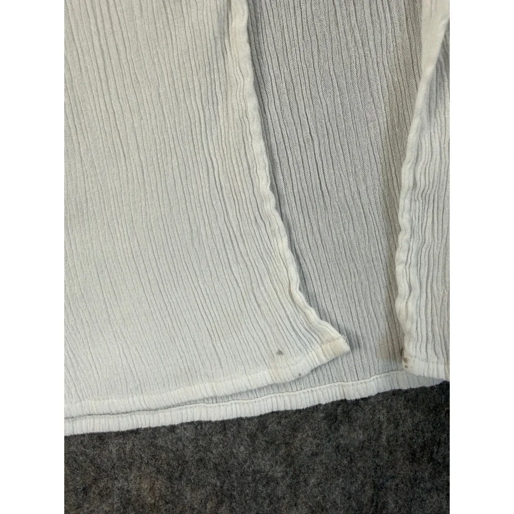 Kona Sol Womens XL White Gauze Wrap Front‎ Tie Swim Cover Up Slit Pants